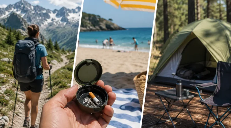 Randonnée, plage, camping : cendrier de poche indispensable